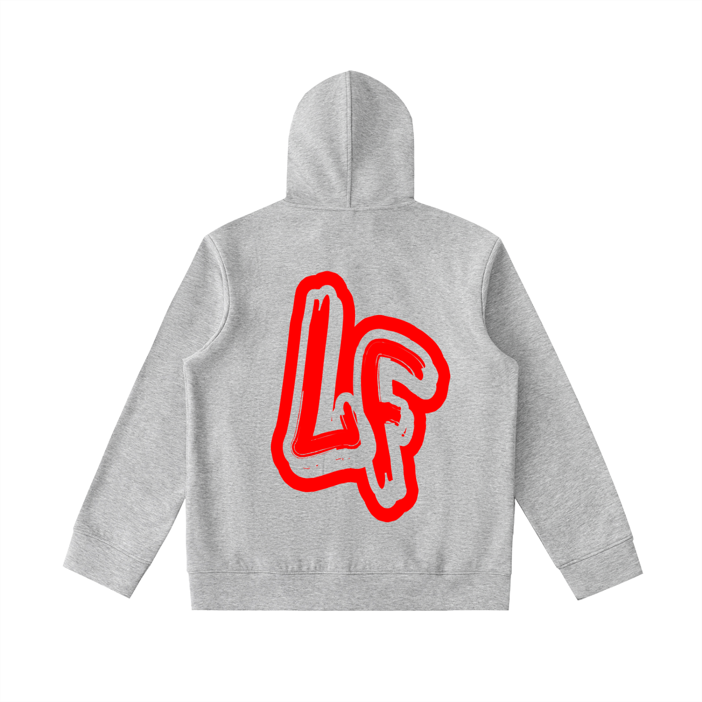 Grey Lawless Fruit STAPLE High Neck  Zip-Up Hoodie