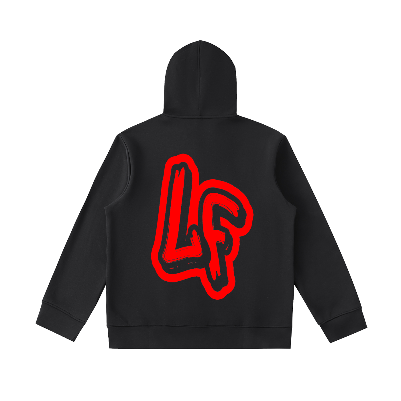 Black Lawless Fruit STAPLE High Neck  Zip-Up Hoodie